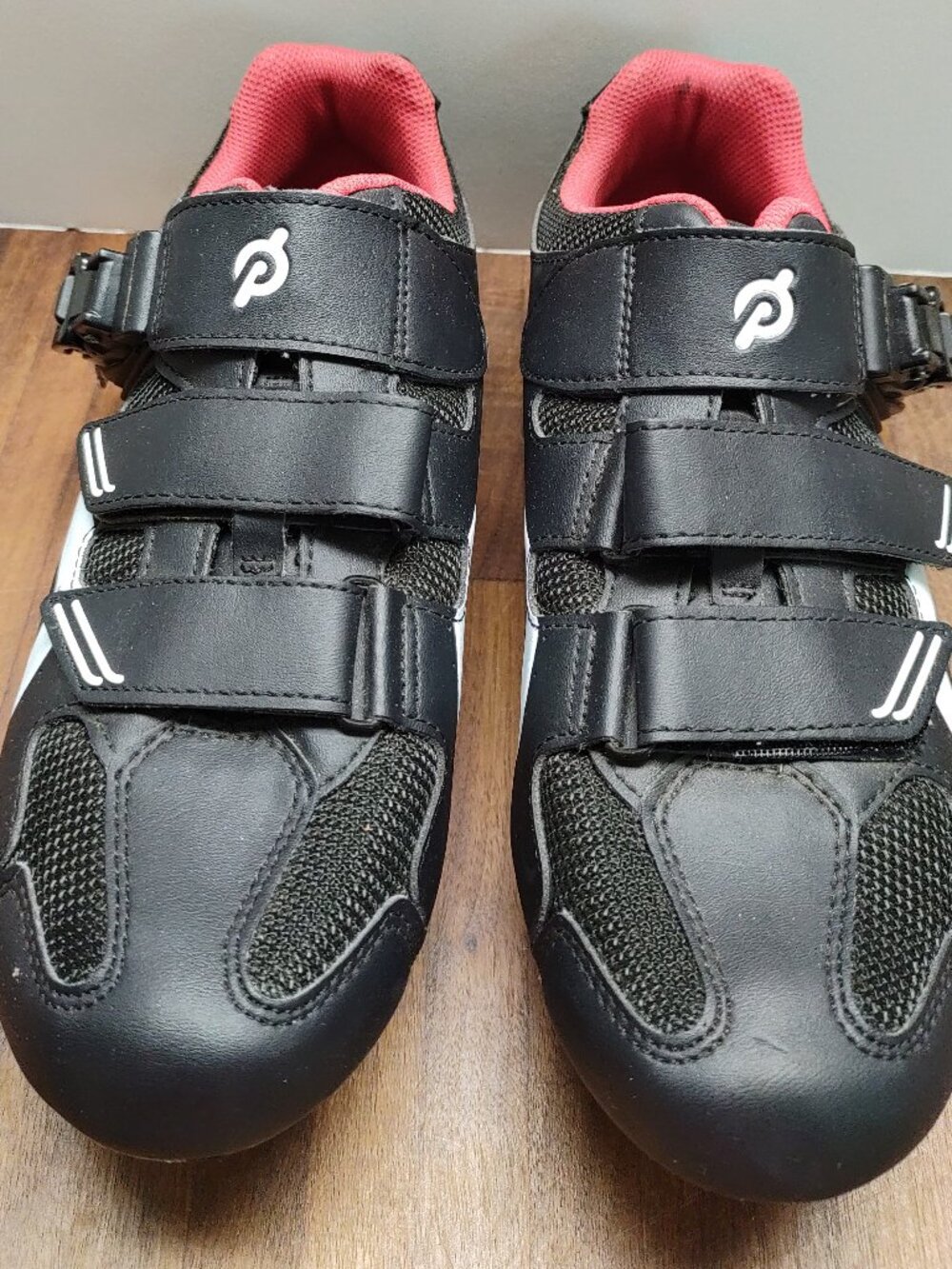 Peloton Cycling Shoes PL-SH-02 Size 42 Women's 11 Black Red Men's 9